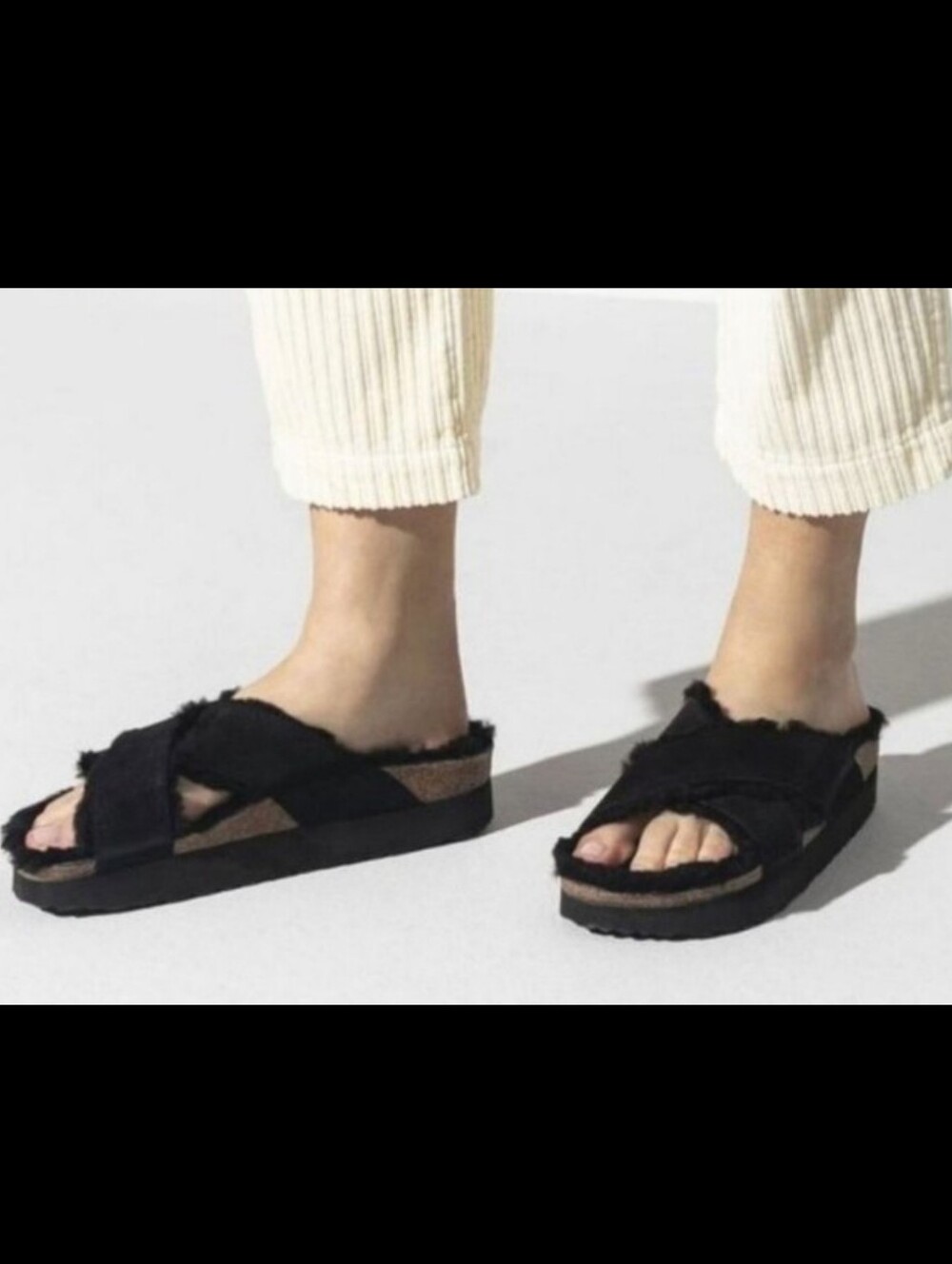 BIRKENSTOCK Papillio Daytona Shearling Teddy platform Sandals 36 / 5-5.5